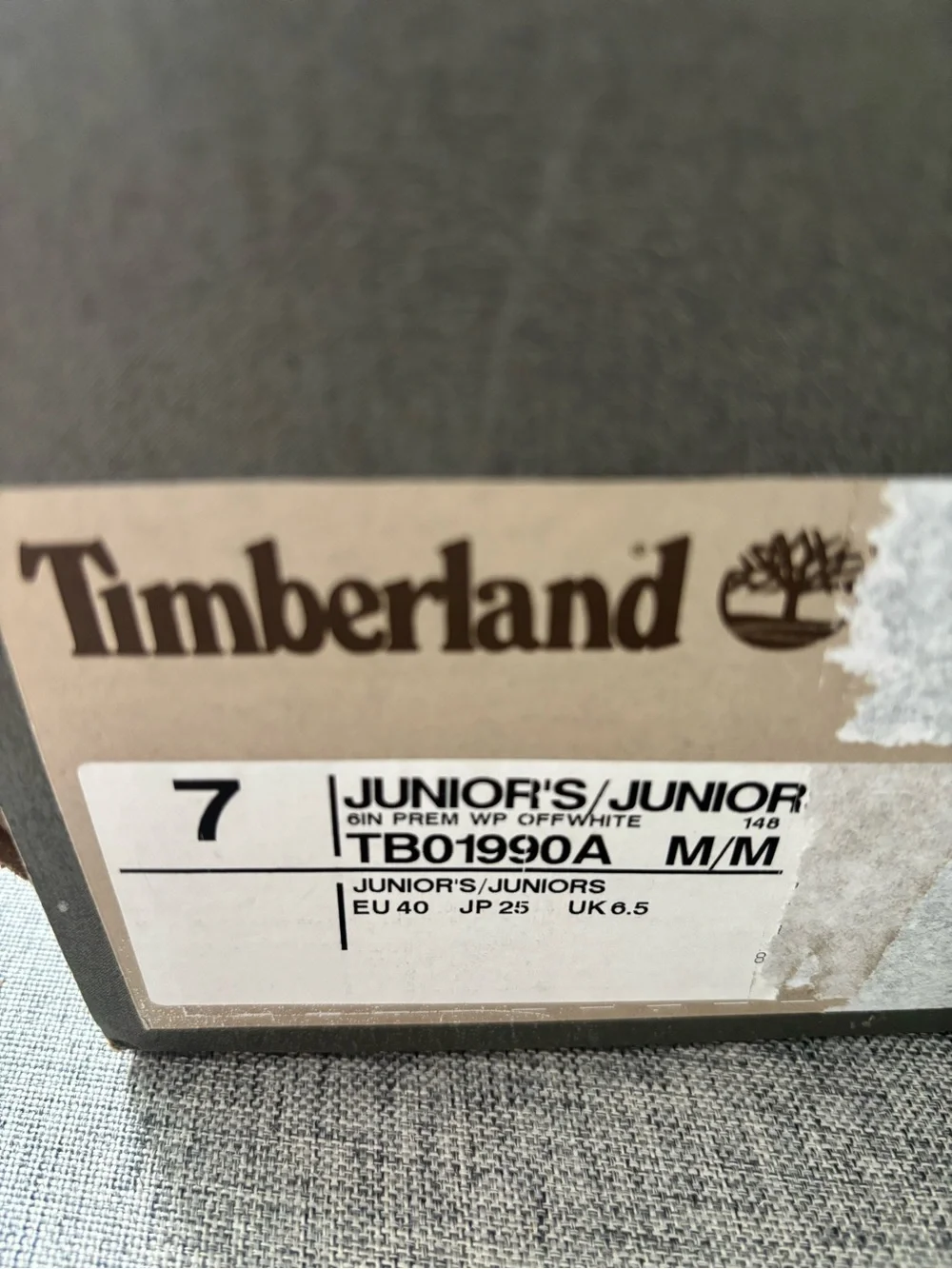 Timberland Kids Beige Lace-Up Nubuck Boots